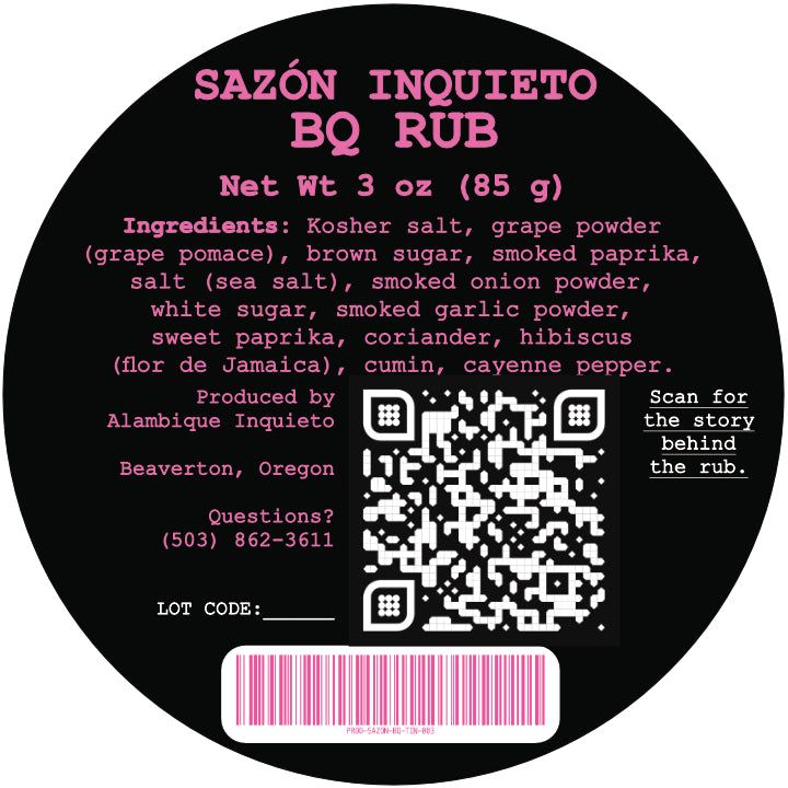 Sazón Inquieto | BQ Rub