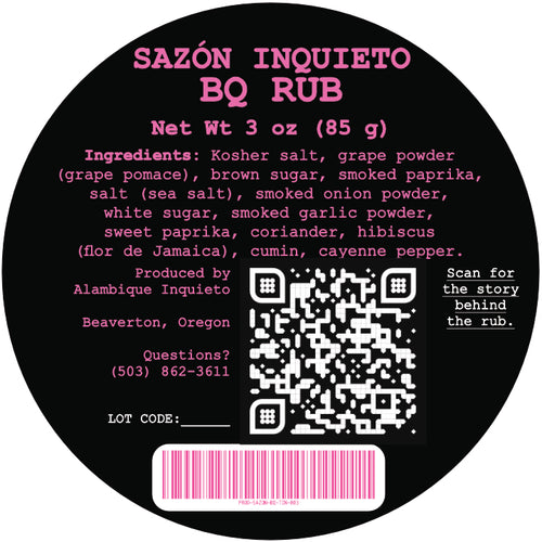 Sazón Inquieto | BQ Rub